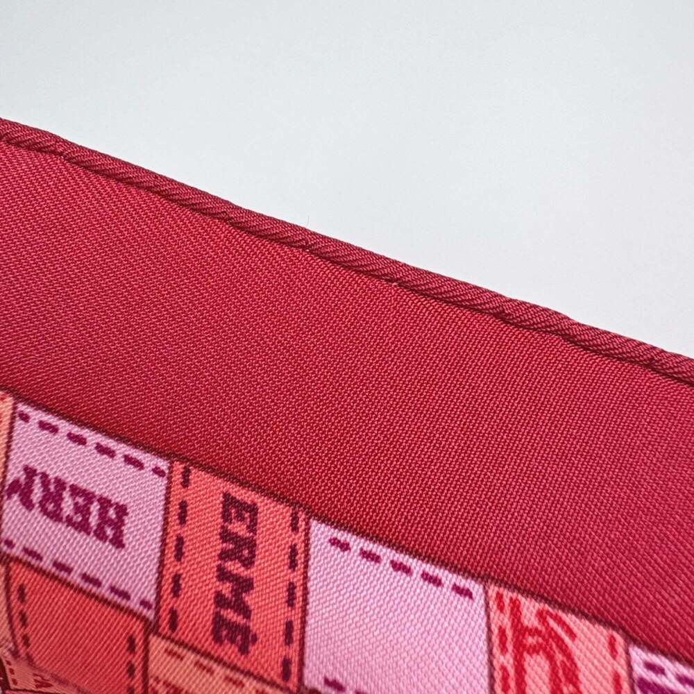 HERMES Authentic Red Silk Scarf - Picture 3 of 4